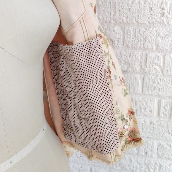 ADORABLE REBECCA TAYLOR PRINT JEAN JACKET - Picture 6 of 9